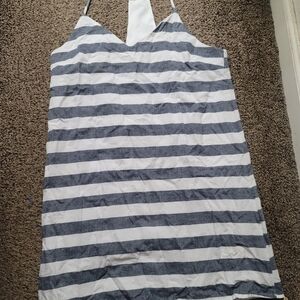 Striped Blue and White Dress